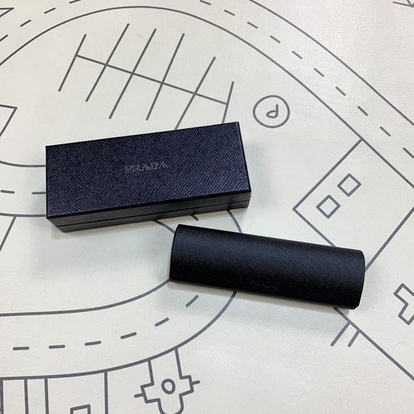 Prada Accessories - Prada Black Eyeglass Case with Box